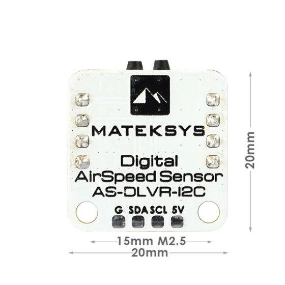 Hot Sales MATEKSYS MATEK DIGITAL AIRSPEED SENSOR AS-DLVR-I2C 4~5.5V DC 5mA for ArduPilot RC Multirotor Airplane DIY Parts